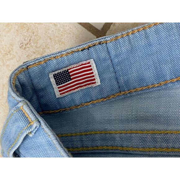 VTG True Religion Women's Morgan boot Jeans Size 29 Low Rise USA Button Fly Y2K - Picture 5 of 12